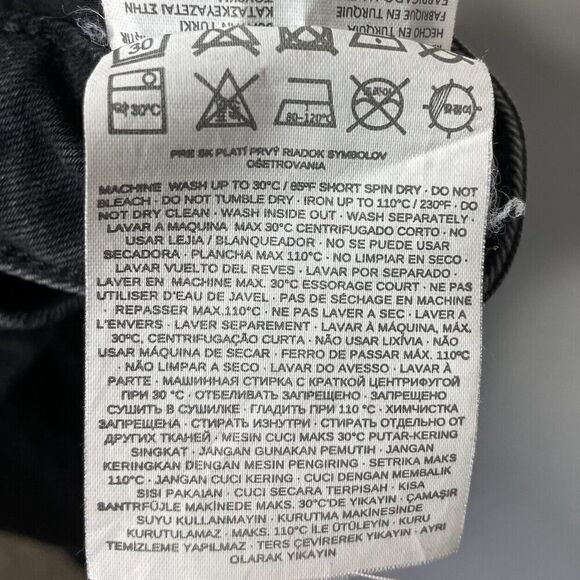 MANGO Denim Jeans Women 2 Black Corset-Tie Raw Hem Detail Slim MNG - Picture 14 of 14